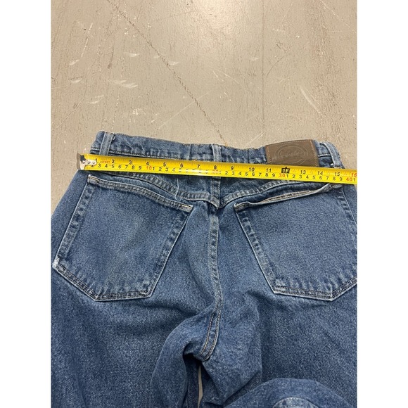 Cabela's Flannel-Lined Jeans Blue Denim Straight Cold-Weather Outdoor - 32x30 - Picture 11 of 13